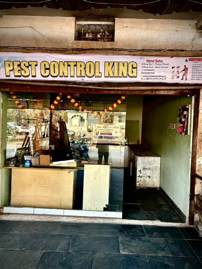 Pest Control King shopfront at Potiya Chowk, Durg